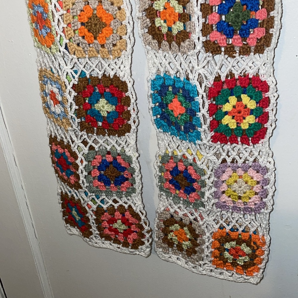 Handmade Granny Square Crochet Boho Hippie pants - Picture 5 of 12